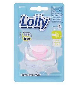 CHUPETA LOLLY BICO DE SILICONE TIP CLEAN  REDONDA TAMANHO 2 ROSA REF. 5112-01 F