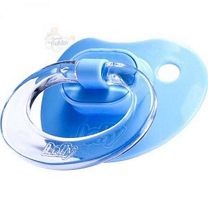 CHUPETA LOLLY BICO DE SILICONE TIP SPECIAL ORTODÔNTICA  N°1 (0 A 6 Meses) AZUL REF. 5314-01 M