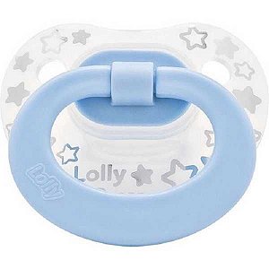 CHUPETA LOLLY BICO DE SILICONE TIP STAR ORTODÔNTICA TAMANHO 1 AZUL REF. 5514-01 M