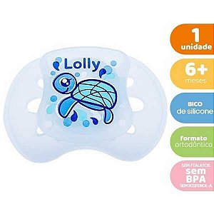 CHUPETA LOLLY BICO DE SILICONE TIP KINDDY OCEANO MASTER ORTADÔNTICA Nº2 (+6 MESES) AZUL REF. 5615-01