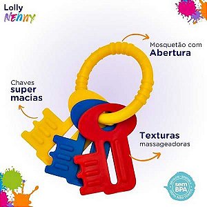 MORDEDOR LOLLY TIPO CHAVES TRICOLOR SORTIDA NEUTRA 7046-01 N