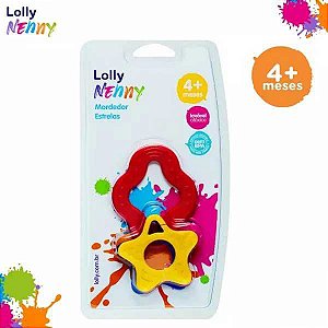 MORDEDOR LOLLY TIPO ESTRELA TRICOLOR SORTIDO +4 MESES REF. 7048-01 N