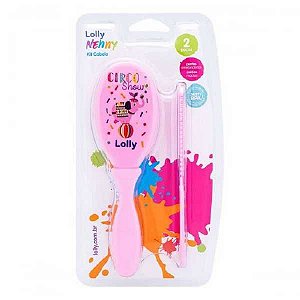KIT LOLLY ESCOVA E PENTE TIPO ROSA REF. 7050-01 F