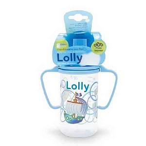 COPO LOLLY NENNY EDUCATIVO TIPO COM TAMPA 150ML +6 MESES AZUL REF. 7100-00 M