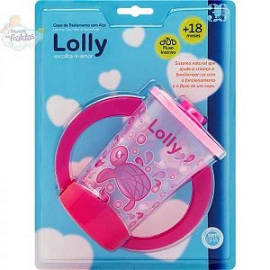 COLO LOLLY TIPO OCEANO TREINAR COM ALÇA 350ML ROSA  REF. 7106-00 F