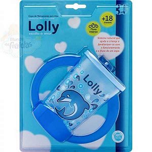 COLO LOLLY TIPO OCEANO TREINAR COM ALÇA 350ML AZUL  REF. 7106-00 M