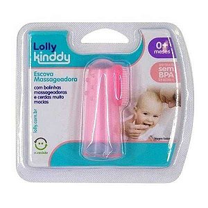 ESCOVA MASSAGEADORA LOLLY CLEAN ROSA REF. 7280-01 F