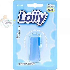 ESCOVA MASSAGEADORA LOLLY CLEAN AZUL REF. 7280-01 M