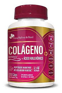 COLÁGENO VERISOL + ACIDO HIALURONICO FLORA NATIVA 750MG 120 CAPSULAS