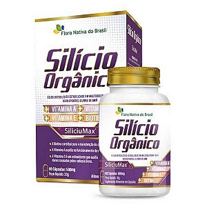 SILICIO ORGANICO SILICIUMAX + VITAMINAS FLORA NATIVA 500MG 60 CAPSULAS