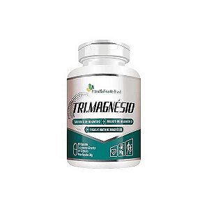TRI MAGNÉSIO TAURATO, MALATO E QUETATO FLORA NATIVA 500MG 60 CAPSULAS