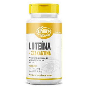 LUTEINA E ZEAXANTIA UNILIFE 60 CAPSULAS