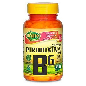 PIRIDOXINA VITAMINA B6 UNILIFE 60 CÁPSULAS