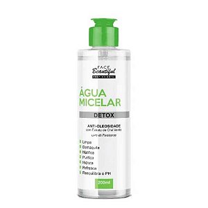 AGUA MICELAR DETOX 200ML CX/12 - FACE BEAUTIFUL