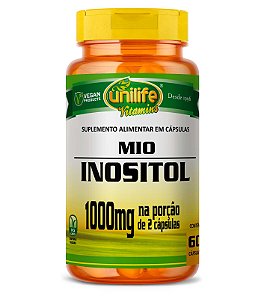 INOSITOL 600MG 60 CAPS CX/48 - UNILIFE