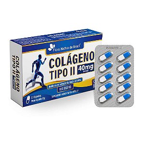 COLAGENO TIPO 2 40MG 30 CAPS BLISTER CX/24 - FLORA NATIVA