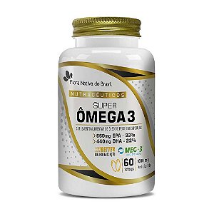 SUPER OMEGA 3 (33 EPA/22 DHA) 1000MG 60 SOFTCAPS CX/15 - FLORA NATIVA
