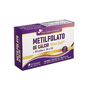 METILFOLATO DE CALCIO (MAXFOL) + ASSOCIACOES 30 CAPS CX/24 - FLORA NATIVA