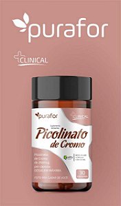 PICOLINATO DE CROMO 30CAPS PURAFOR CX/12 - REATIVA