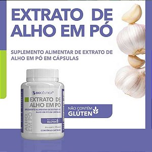 EXTRATO DE ALHO EM PO 60 CAPS CX/12 - BIOCEUTICA