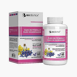 OLEO DE PRIMULA E OLEO DE SEM. DE BORRAGEM 60 CAPS CX/12 - BIOCEUTICA