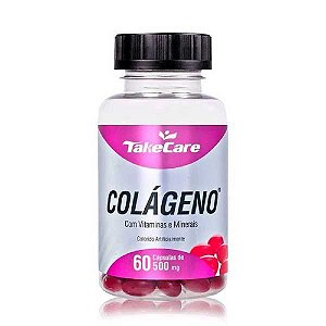 COLAGENO C/ VITAMINAS E MINERAIS 60 CAPS 750MG CX/50 - UNIDADES TAKE CARE