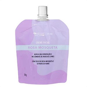 POUCH CREME FACIAL ROSA MOSQUETA 50G - MAX LOVE