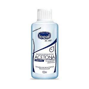 REMOVEDOR ESMALTE ACETONA+SILICONE 100ML CX/96 - IDEAL
