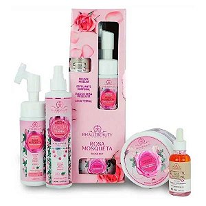 KIT ROSA MOSQUETA 4 ITENS - PHALLEBEAUTY