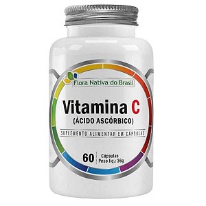 VITAMINA C (REVESTIDA) 60 CAPS CX/15 - FLORA NATIVA