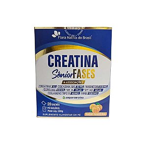 CREATINA SENIOR FASES (+ associacoes) SABOR TANGERINA CX/12 - FLORA NATIVA