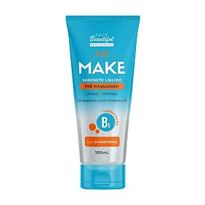 SABONETE LIQUIDO FACIAL PRE MAKE D-PANTENOL 100ML DP/12 - FACE BEAUTIFUL