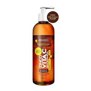SABONETE FACIAL VITAMINA C NIACINAMIDA E ZINCO 500ML CX/12 - DERMACREAM