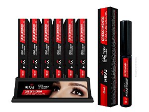 SERUM P/ CRESCIMENTO DE CILIOS E SOBRANCELHAS. C/FATOR DE CRESC. 8 ML NIRAJ - DERMACREAM