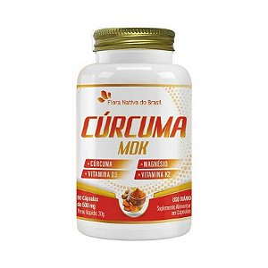 CURCUMA MDK 60CAPS 500MG CX C/15 - FLORA NATIVA