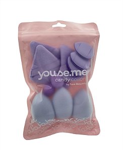 KIT ESPONJA PARA MAQUIAGEM CANDY COLLORS YOU SE.ME - FACE BEAUTIFU