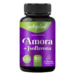 AMORA COM ISOFLAVONA 60CAPS - NUTRIPLANT