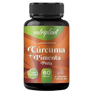 CURCUMA COM PIMENTA 60CAPS - NUTRIPLANT