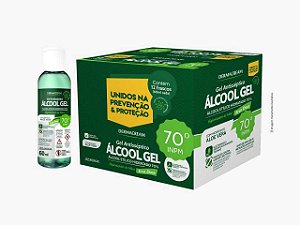 ALCOOL GEL 70% ERVA DOCE C/ ALOE VERA 60ML CX/12 - DERMACREAM