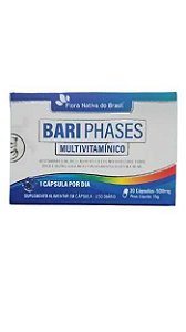 BARIPHASES (multivitaminico) 30CAPS CX/24 - FLORA NATIVA