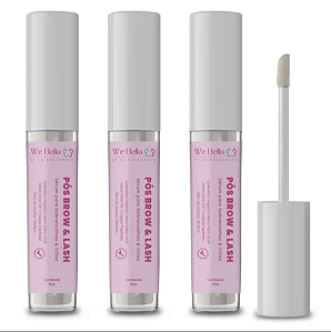 Pós Brow e Lash We Bella 5ml - Kit 3 unidades