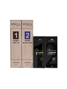 Kit Passo 1 e 2 Stella Milano + Passo 1 e 2 Lash Complex 3D