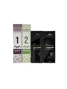 Kit Passo 1 e 2 Master + Passo 1 e 2 Lash Complex 3D