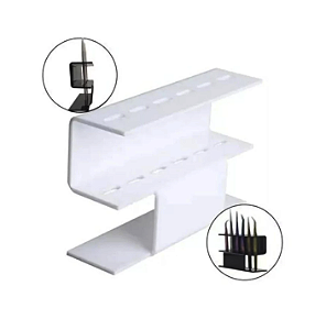 Suporte Para Pinças Acrílico - Branco
