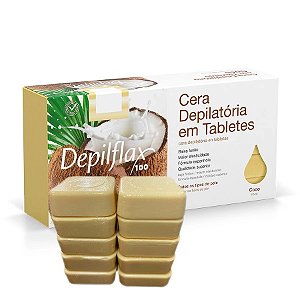 Cera Depilatória em Tabletes Coco Depilflax 500g