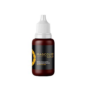 Pigmento Híbrido Linha Gold Magcolor Castanho Escuro Intenso 5mL