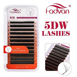 Fios para Extensão de Cilios W5D Fadvan D 0.07MM Volume Brasileiro