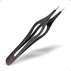 Pinça Edel Solingen Ponta Fina Laqueada Preta Ref. 2291504