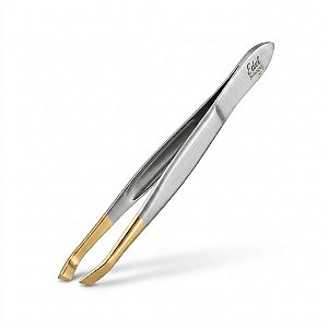 Pinça Profissional para Sobrancelhas Edel Solingen Canelada Obliqua Chandrada Ref. 2311303