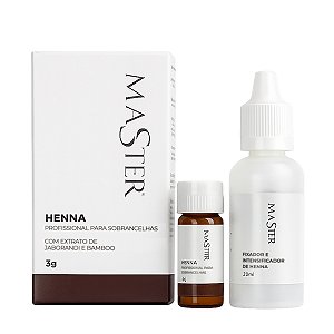 Henna para Sobrancelhas Master 3g com Fixador 20mL